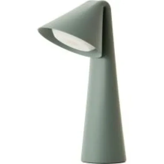 Ami Portable Bordlampe - Sage Green med genopladeligt LED-lys