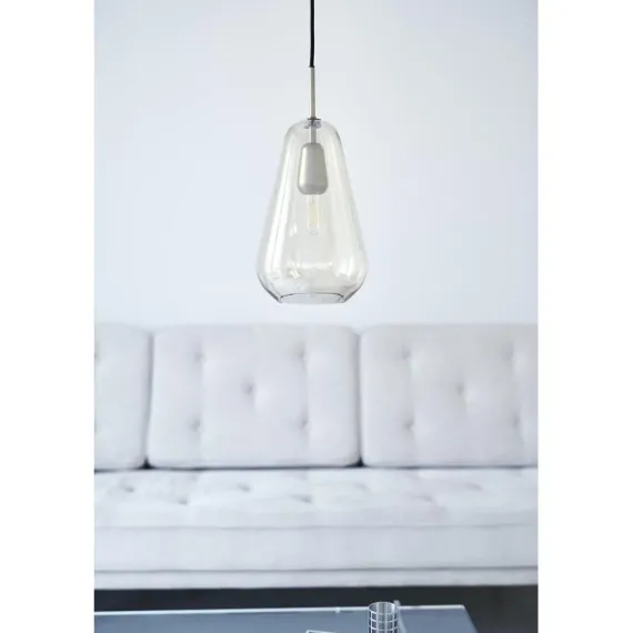 Anoli 1 Medium Pendel - Nordic Gold/Gold i elegant dråbedesign af Sofie Refer