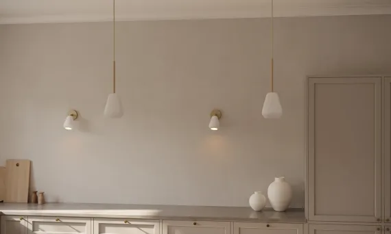 ANOLI Spot Pendel Ø10 - Nuura (Guld / Hvid)