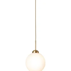 APIALES 1 LARGE PENDEL BØRSTET MESSING/OPAL