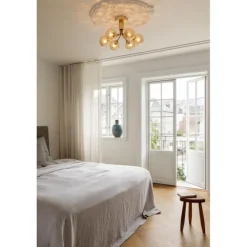 APIALES 6 LOFTSLAMPE BØRSTET MESSING/OPTISK GULD
