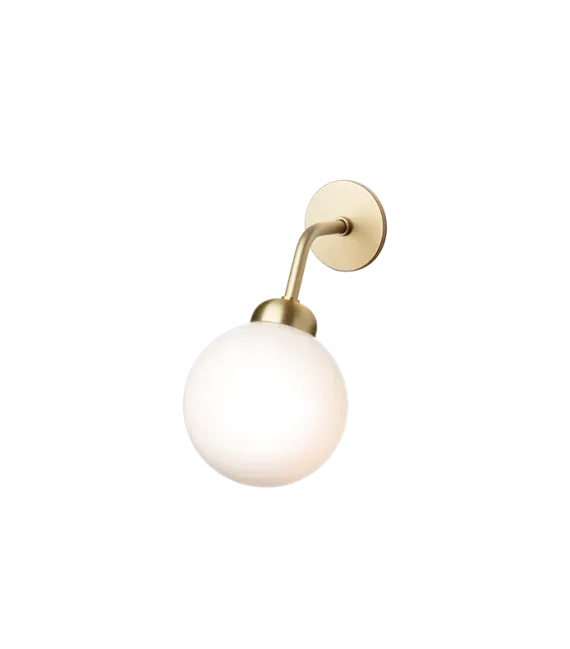 Apiales Væglampe Hardwired Brass/Opal - Nuura