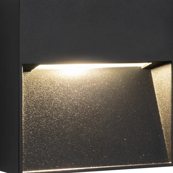 ARCA OUTDOOR STEP LED - VÆGLAMPE - SORT