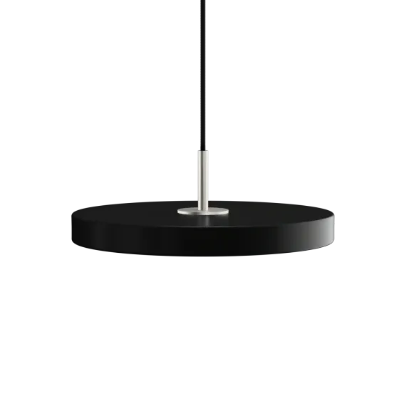 Asteria Mini Black - Steel Top 31 x 10,5 cm, 2.7m cordset