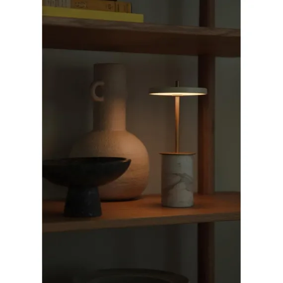 ASTERIA MOVE MINI - PORTABLE LED - HVID MARMOR
