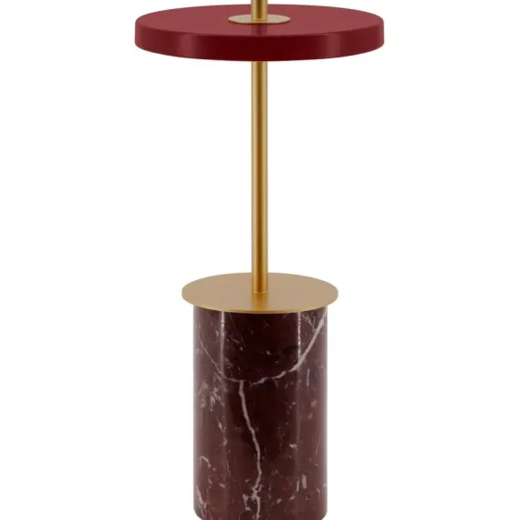 ASTERIA MOVE MINI - PORTABLE LED - RØD MARMOR