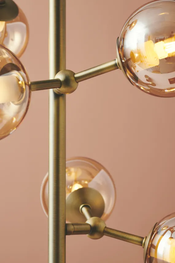 ATOM GULVLAMPE MESSING