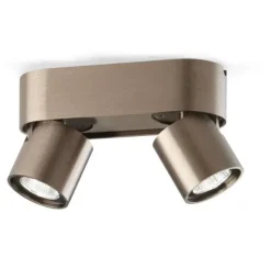 Aura C2 LED Loftlampe - Light-Point (Rose Gold, 2×7 W, Kelvin-Switch)