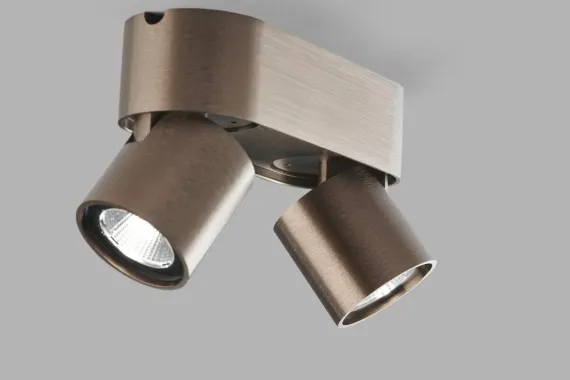 Aura C2 LED Loftlampe - Light-Point (Rose Gold, 2×7 W, Kelvin-Switch)