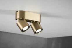 Aura C2 Loftlampe - Light-Point (Messing, 2×7 W LED, Kelvin-Switch)