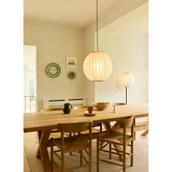 BALLOON GULVLAMPE Ø40 LINEN HVID