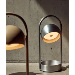 BALL PORTABLE BØRSTET ALUMINIUM ONE LYSKILDE