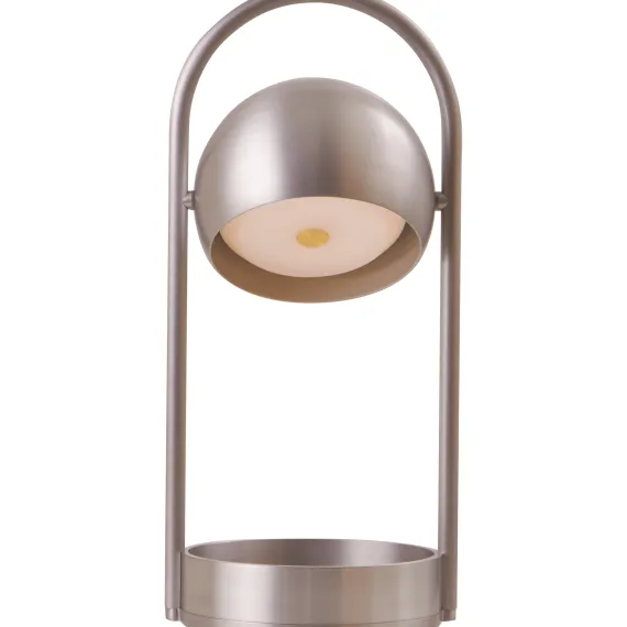BALL PORTABLE BØRSTET ALUMINIUM ONE LYSKILDE