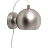 Ball Væglampe - Børstet Satin