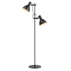 BALTIMORE DOBBELT GULVLAMPE SORT