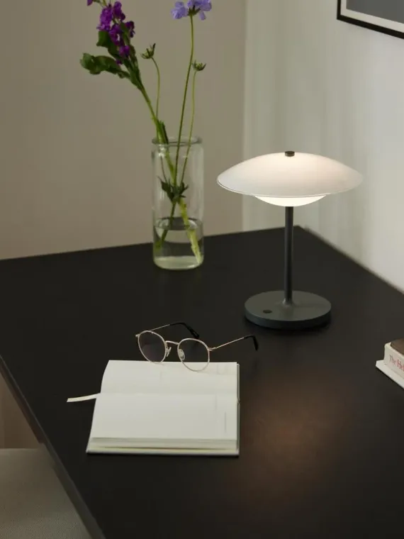 BARONI BORDLAMPE MOVE GRÅ 800889