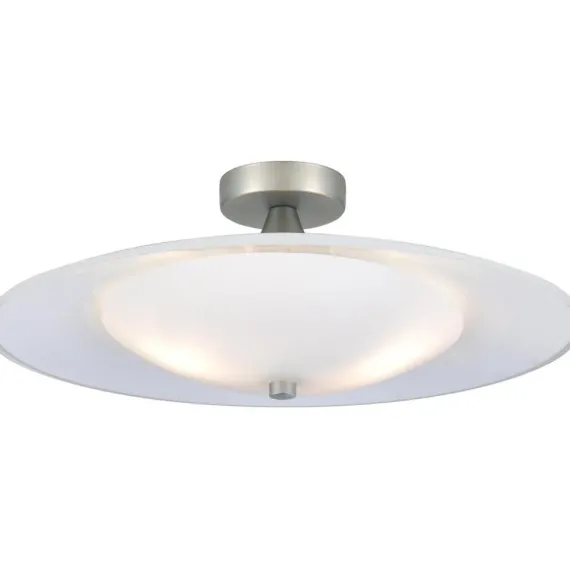 Baroni Loftlampe Ø45 Opal/alu