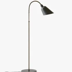 BELLEVUE AJ7 - GULVLAMPE - GRÅ/BRONZERET MESSING