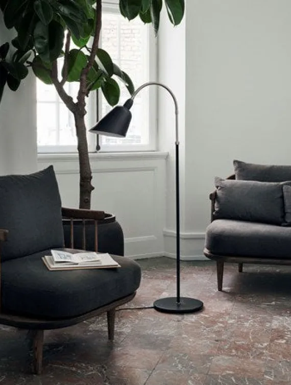 BELLEVUE AJ7 - GULVLAMPE - SORT/STÅL
