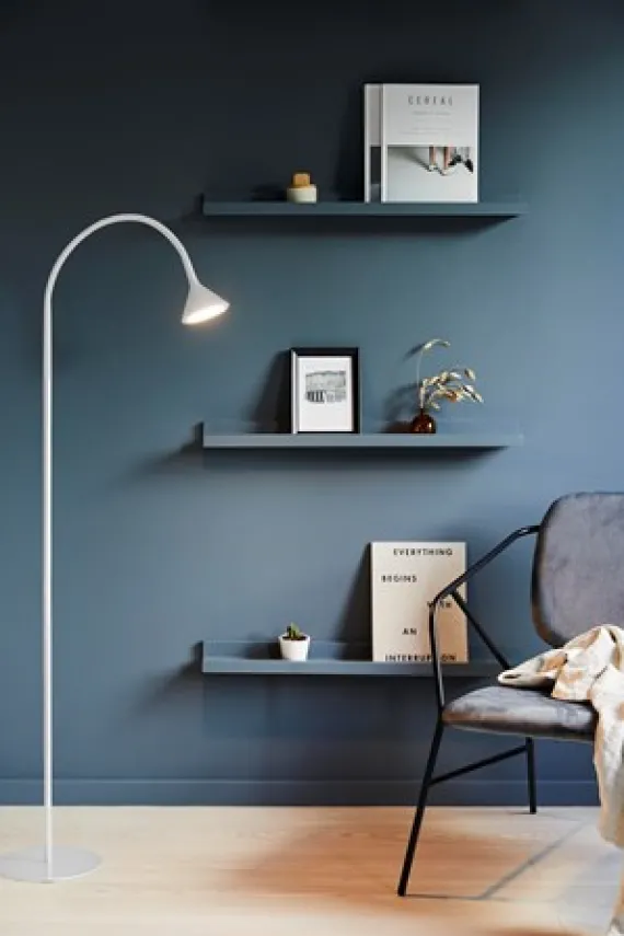 BENITO GULVLAMPE LED HVID