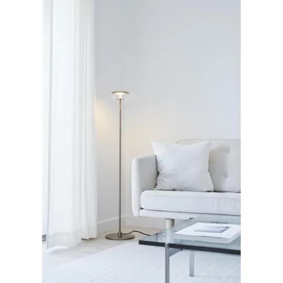 BLOSSI GULVLAMPE NORDIC GULD/KLAR LED DÆMP