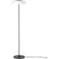 BLOSSI GULVLAMPE SORT/OPAL LED DÆMP