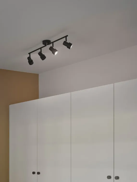 Boston 4-rail | Loftlampe | Sort