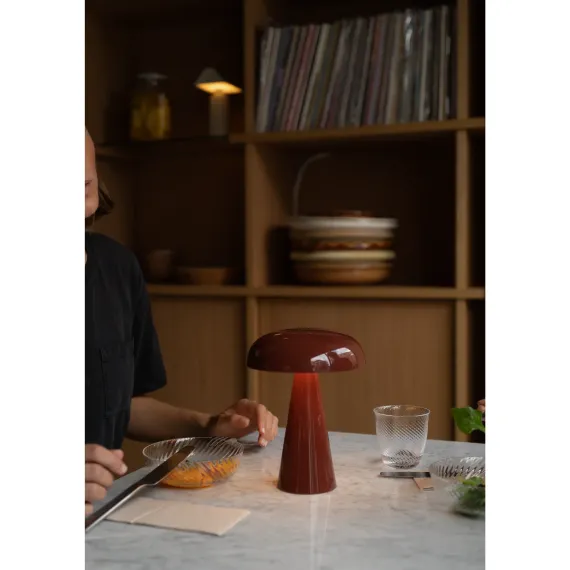 COMO SC53 - BORDLAMPE PORTABLE - RED BROWN