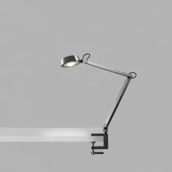 Dark T1 Bordlampe m/ klemme Titanium - Light-Point