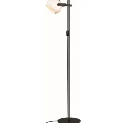D.C GULVLAMPE 1 ARM OPAL/EG/SORT