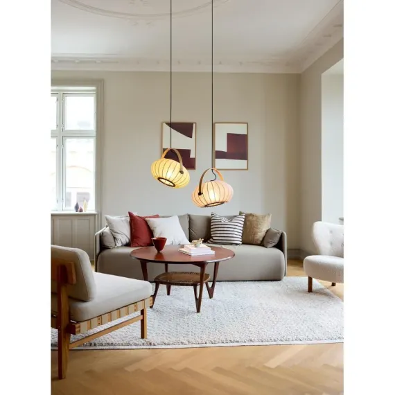 DC Ø40 TEKSTIL PENDEL GRÅ - Halo Design