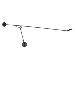 DCW Éditions Aaro Wall Lamp LED L 155 cm - Sort
