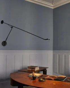 DCW Éditions Aaro Wall Lamp LED L 155 cm - Sort