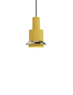 DCWéditions Chaumont Pendel Ø15×H22 - Yellow/Nickel