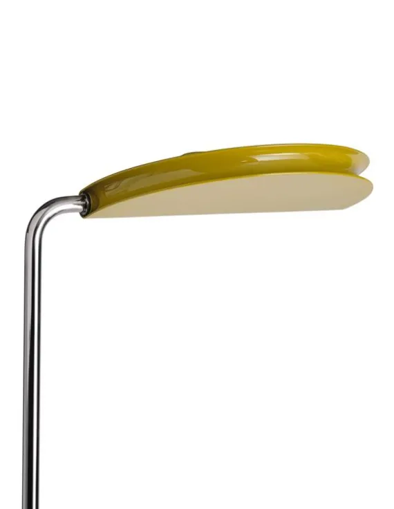 DCWéditions Mezzaluna Gulvlampe - White Marble / Yellow