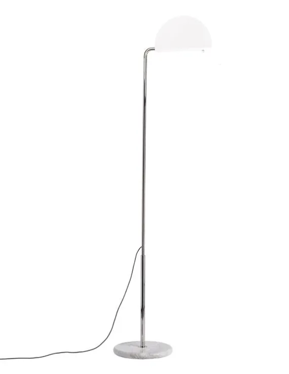DCWéditions Mezzaluna Gulvlampe - White Marble / White