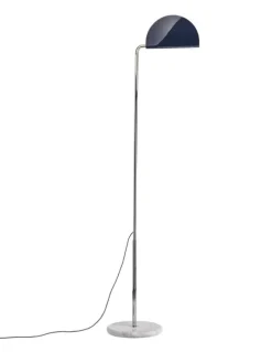 DCWéditions Mezzaluna Gulvlampe - White Marble / Blue