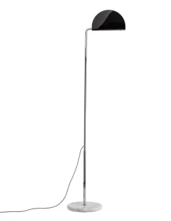 DCWéditions Mezzaluna Gulvlampe - White Marble / Black
