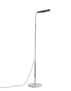 DCWéditions Mezzaluna Gulvlampe - White Marble / Black