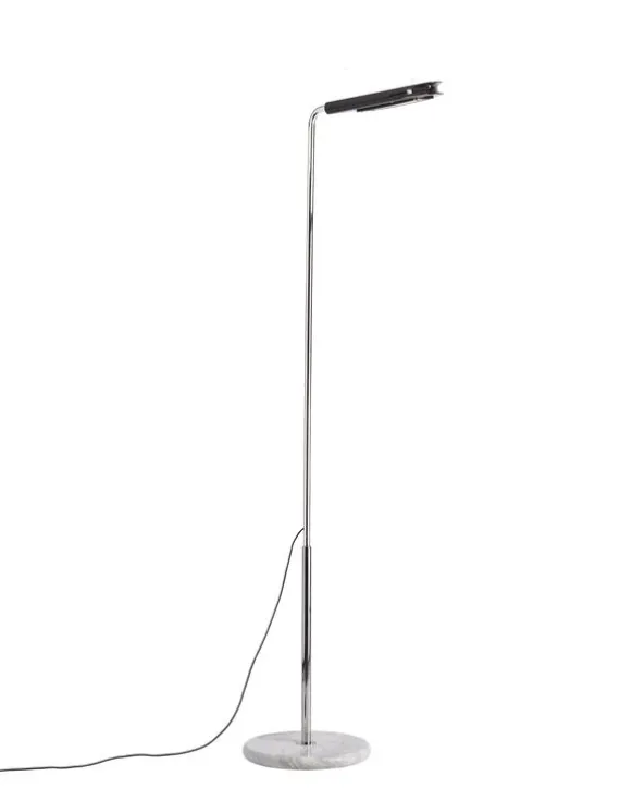 DCWéditions Mezzaluna Gulvlampe - White Marble / Black