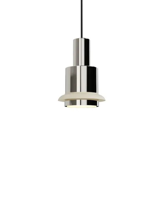DCWeditions Chaumont Ø15 × H22 Pendel - Nickel/White