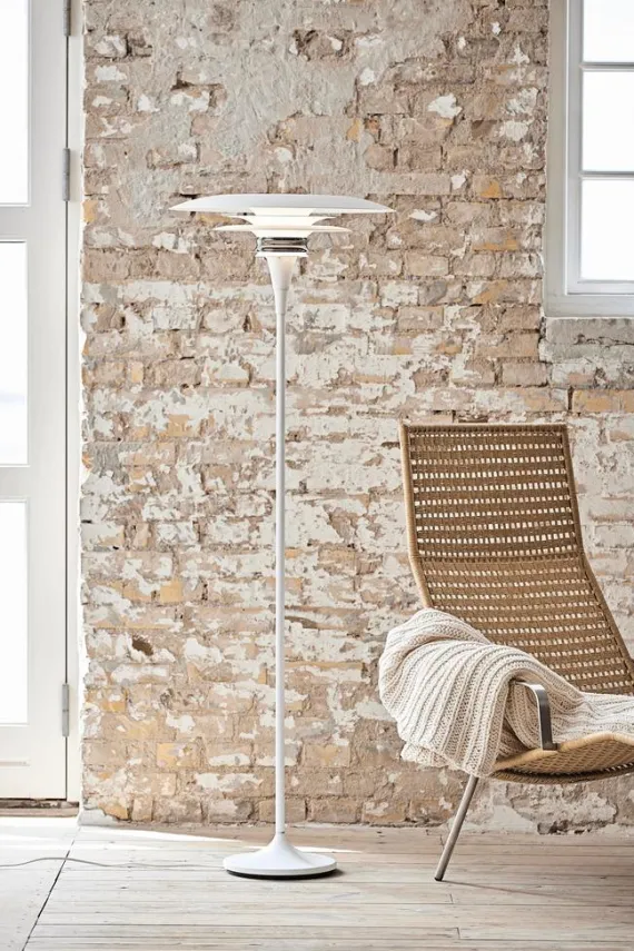 DIABLO - GULVLAMPE Ø50 - MAT HVID