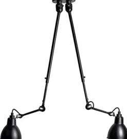 302 DOBBELT LOFTLAMPE SORT/SORT