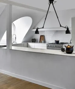 302 DOBBELT LOFTLAMPE SORT/SORT