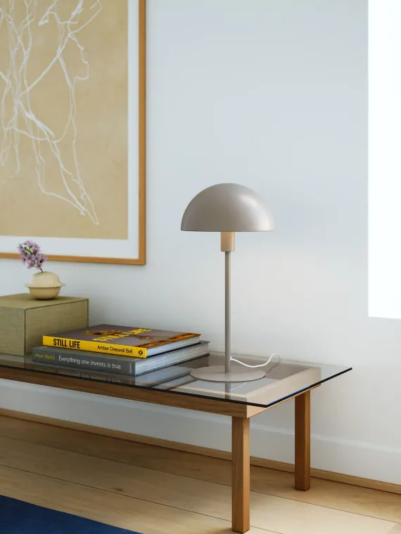 Ellen 20 | Bordlampe | Lys brun