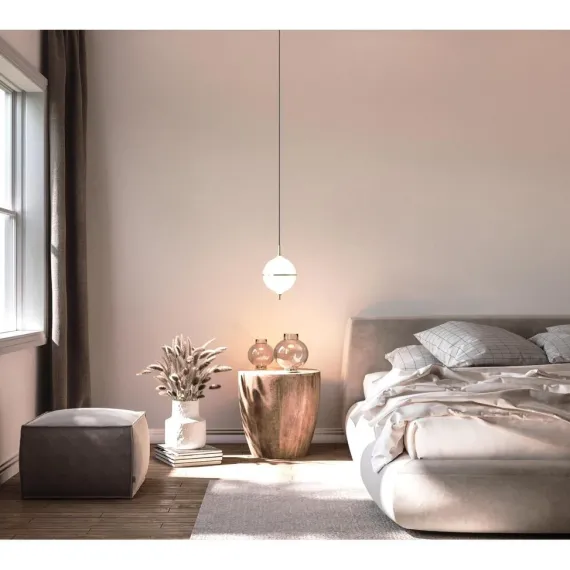 ETERNAL MOONLIGHT PENDEL Ø22 MEDIUM MED SORT STOFLEDNING