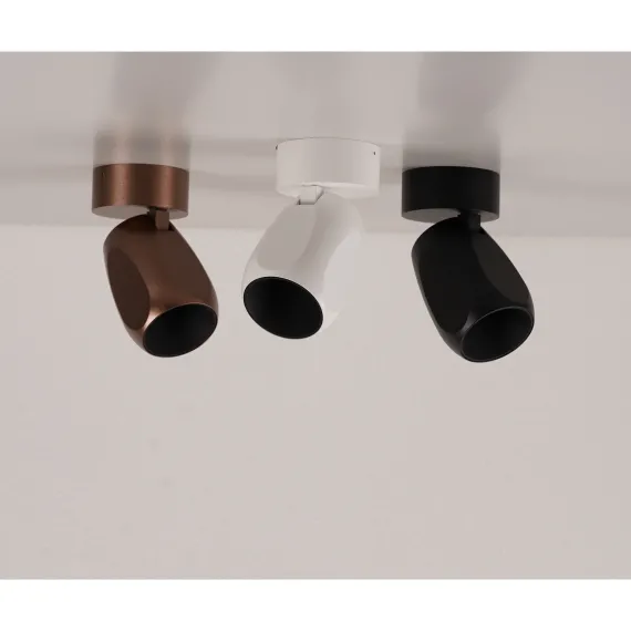 FACET W70 LED 2700K HVID PÅBYGNINGSSPOT