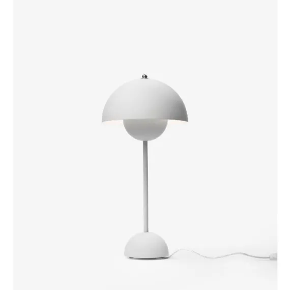 FLOWERPOT VP3 - BORDLAMPE - LYS MAT GRÅ
