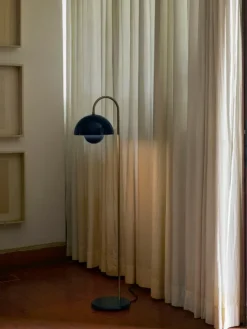 FLOWERPOT VP12 - GULVLAMPE - STEEL BLUE