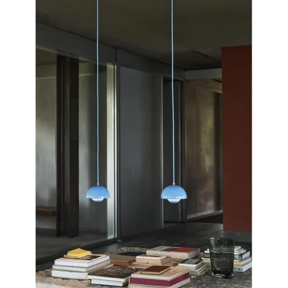 FLOWERPOT VP10 - PENDEL Ø16– SWIM BLUE